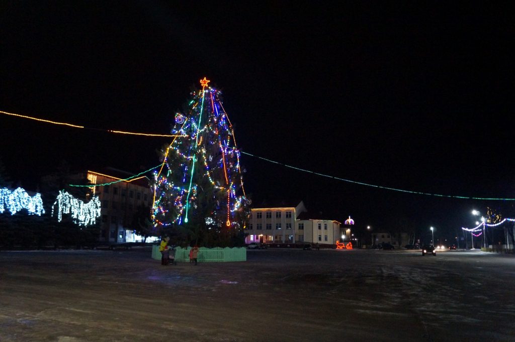 Новогодняя елка в Петрикове
