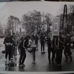 Лыжники и баскетболисты на Октябрьской демонстрации (156 reteo)